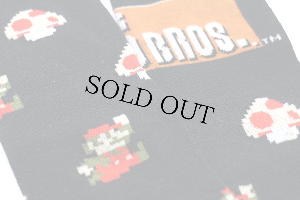 画像6: 未使用★Nintendo SUPER MARIO BROS. スーパーマリオ ソックス ブラック★靴下 (6)