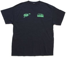 画像2: Bill's EMERGENCY ROADSIDE SERVICE LLC AAA ロゴ 両面 蛍光プリント コットンTシャツ 黒 (2)