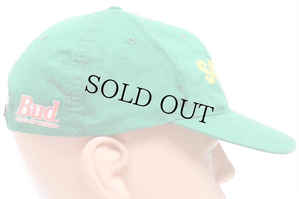 画像4: 90s NBA SEATTLE SONICS 刺繍 × Budweiserバドワイザー ロゴ コットンキャップ 緑 (4)