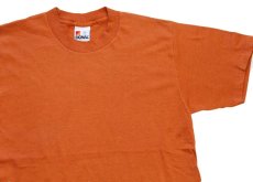 画像1: 80s USA製 SIGNAL 無地 Tシャツ レンガ M (1)