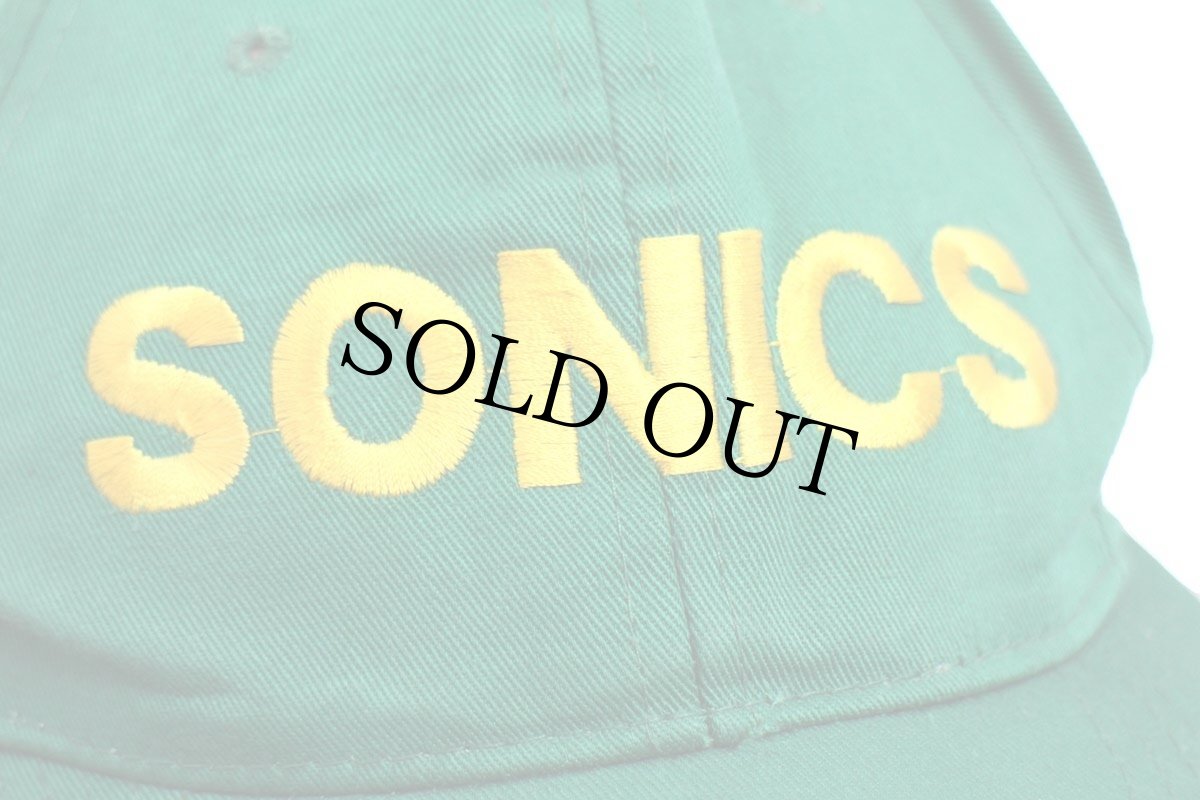 画像5: 90s NBA SEATTLE SONICS 刺繍 × Budweiserバドワイザー ロゴ コットンキャップ 緑 (5)