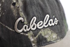 画像5: Cabela'sカベラス ロゴ刺繍 リアルツリーカモ ツートン 切り替え コットンキャップ (5)