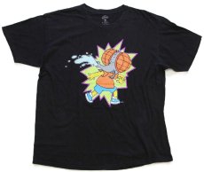 画像2: The Simpsons シンプソンズ TREEHOUSE OF HORROR バート コットンTシャツ 黒 XL (2)