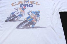 画像4: 90s CAMEL PRO キャメル Sacramento '92 ダートトラック レース 両面プリント ポケットTシャツ 白 (4)