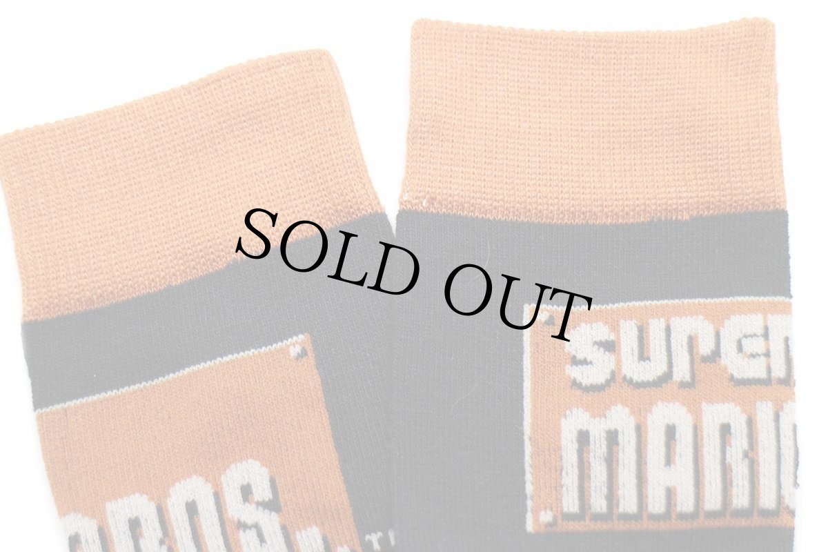 画像4: 未使用★Nintendo SUPER MARIO BROS. スーパーマリオ ソックス ブラック★靴下 (4)