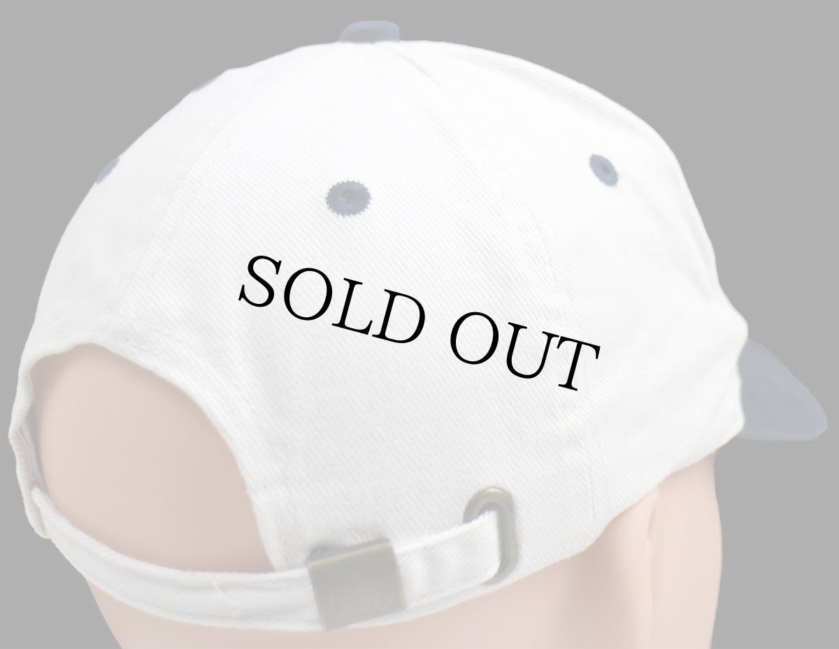 画像2: 00s NORTHERN Tool&Equipment Co. ロゴ刺繍 ツートン 切り替え コットンキャップ 白×紺 (2)