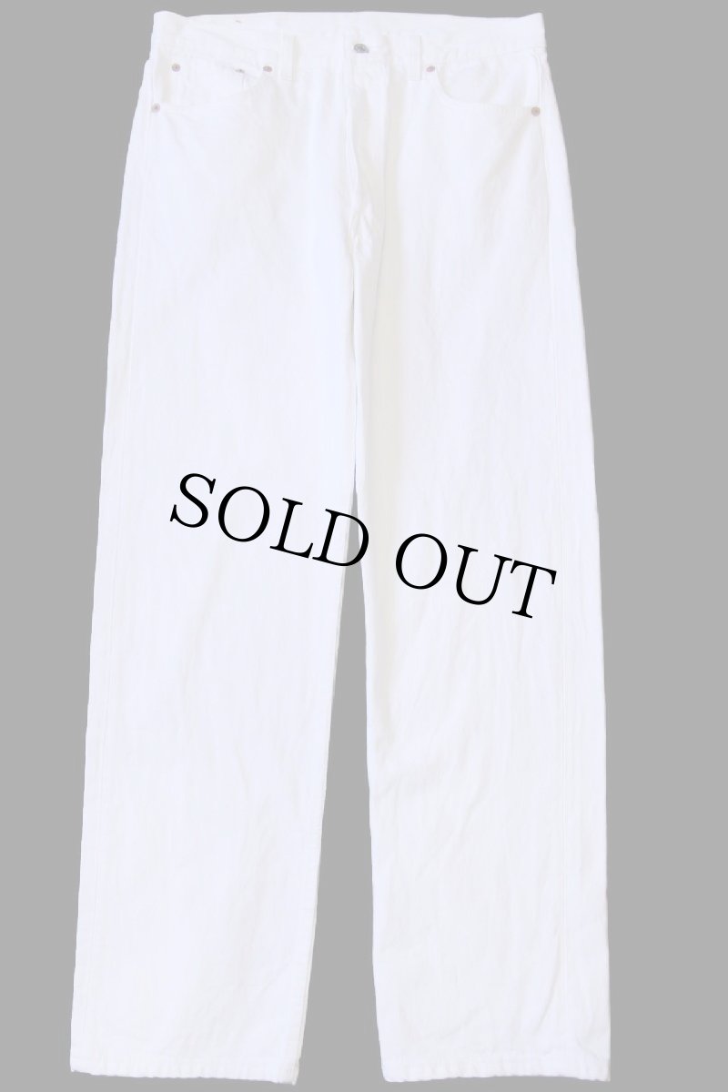 画像2: 90s USA製 Levi'sリーバイス 501 ホワイト デニムパンツ w36 L32 (2)