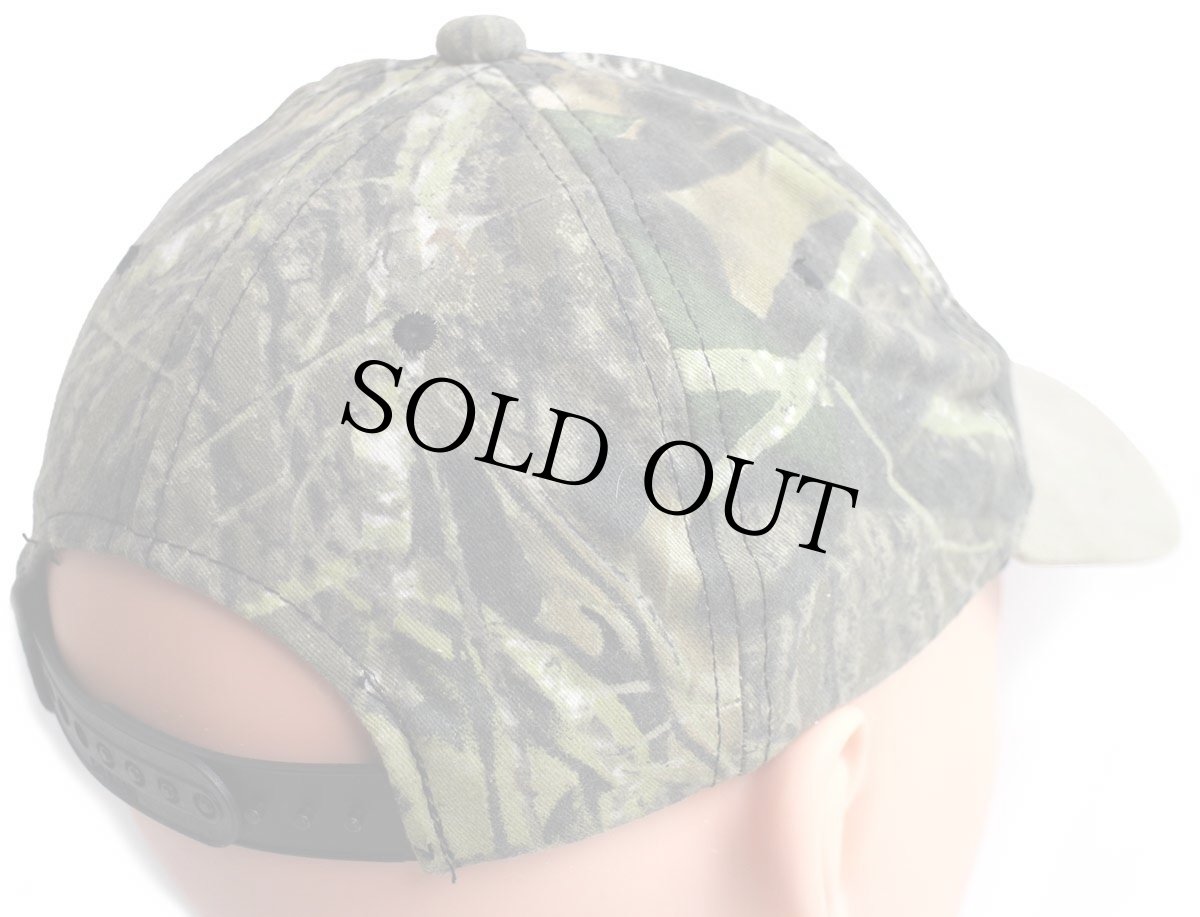 画像2: Cabela'sカベラス ロゴ刺繍 リアルツリーカモ ツートン 切り替え コットンキャップ (2)