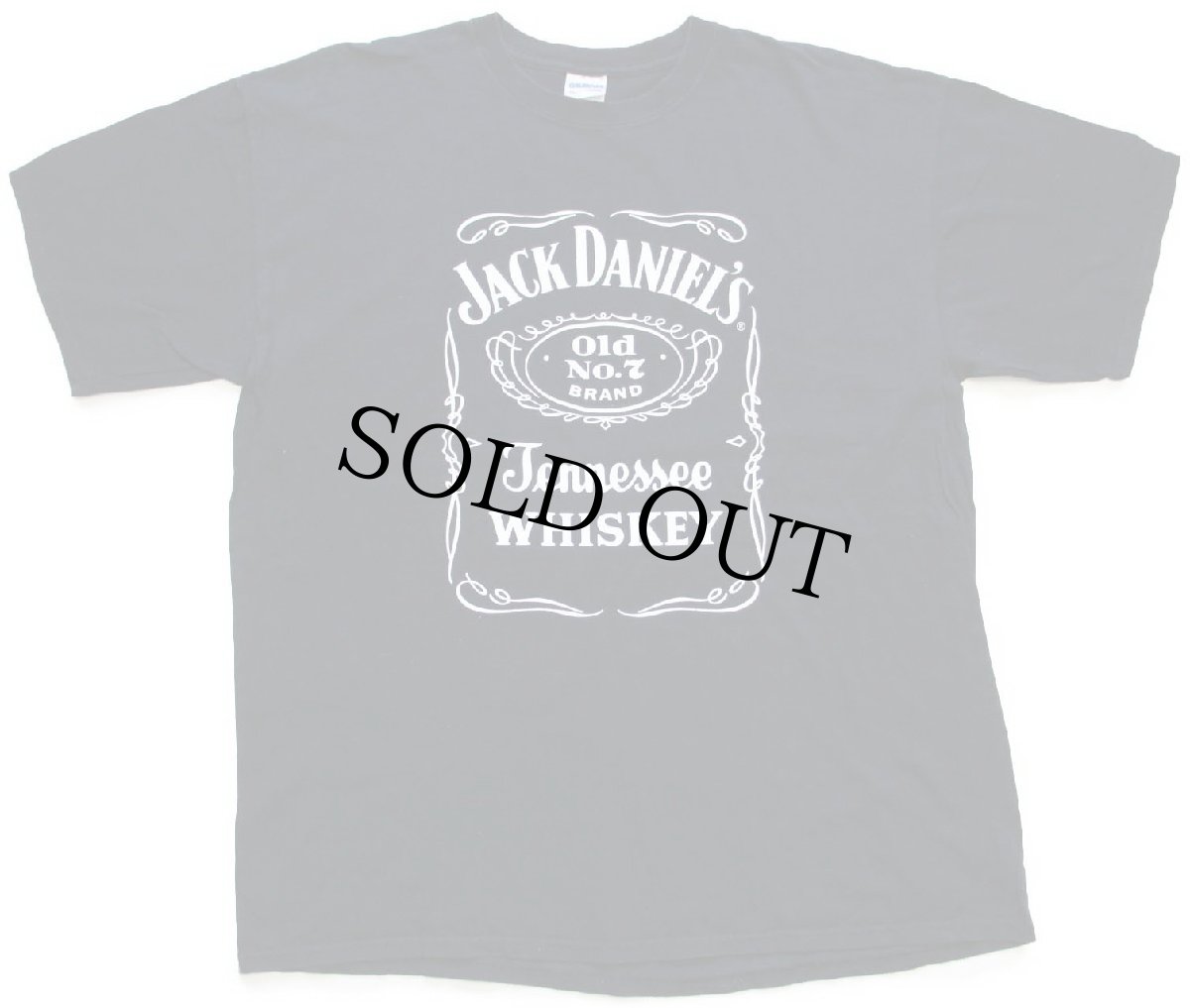 画像2: JACK DANIEL'S OLD No.7 ジャックダニエル ロゴ コットンTシャツ 黒 XL (2)