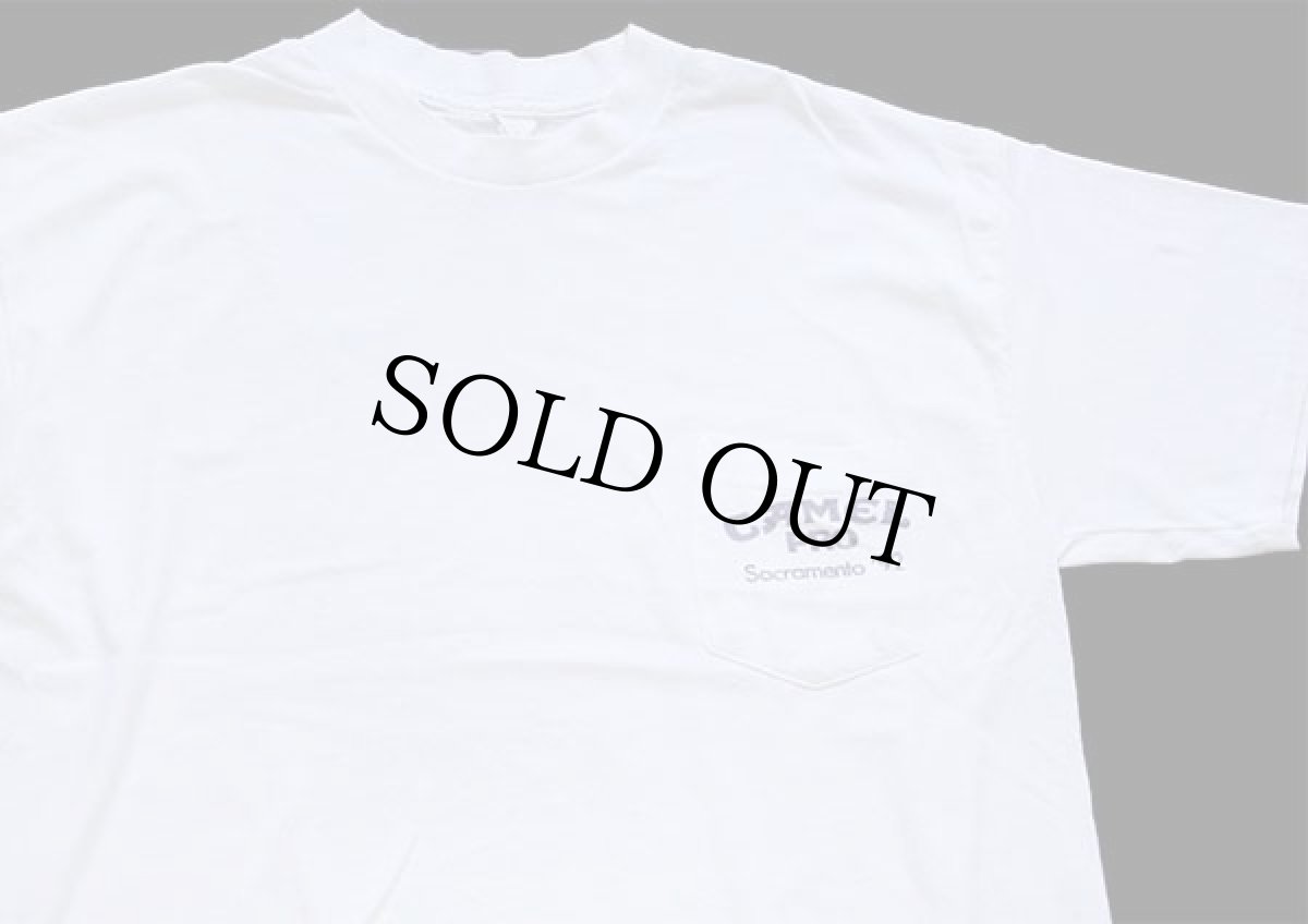 画像3: 90s CAMEL PRO キャメル Sacramento '92 ダートトラック レース ポケットTシャツ 白 (3)