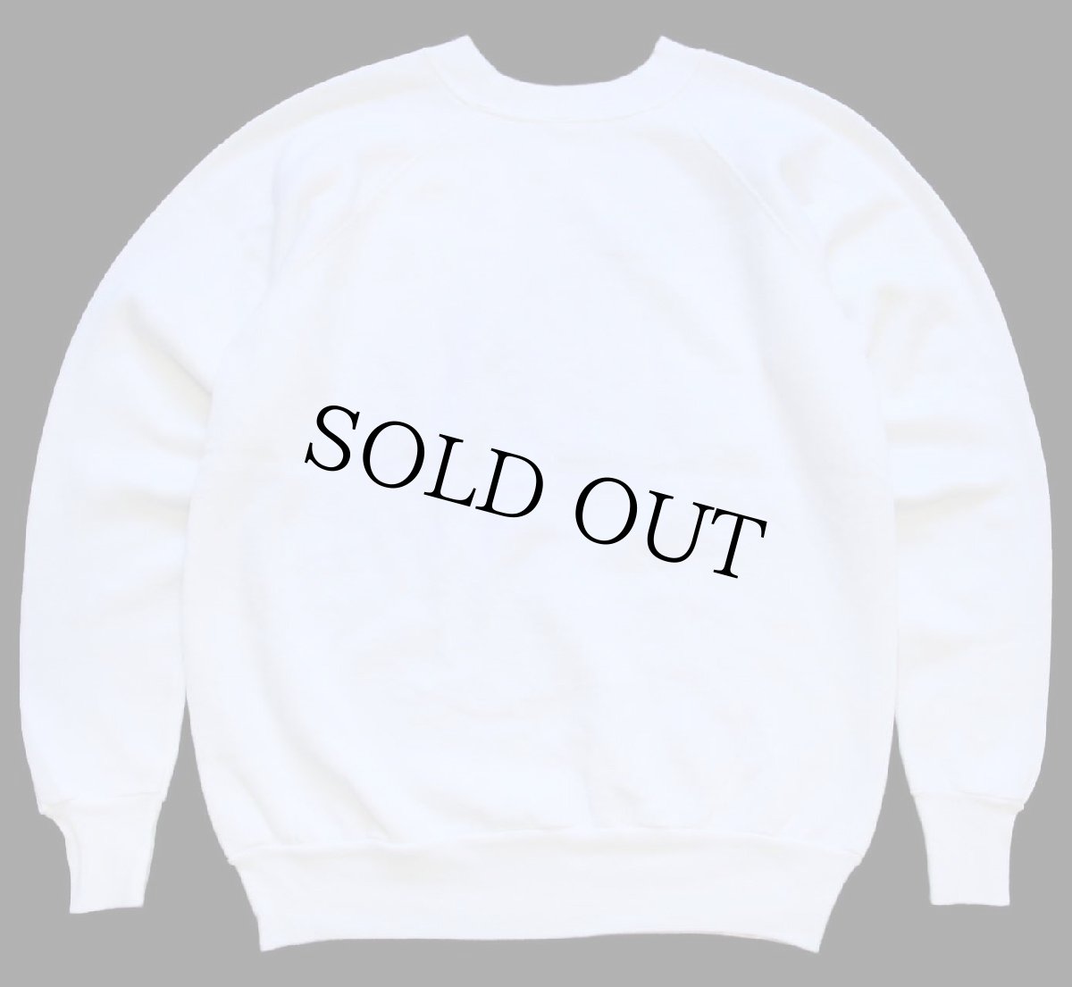 画像2: 80s USA製 SHOEBOX GREETINGS Happy with what I have. イラスト スウェット 白 L (2)