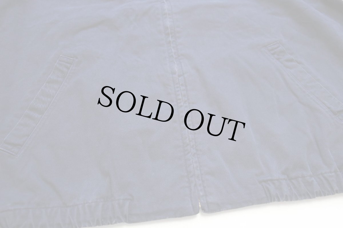 画像5: 80s USA製 ポロ ラルフローレン ワンポイント チンスト付き コットンジャケット ナス紺 L (5)