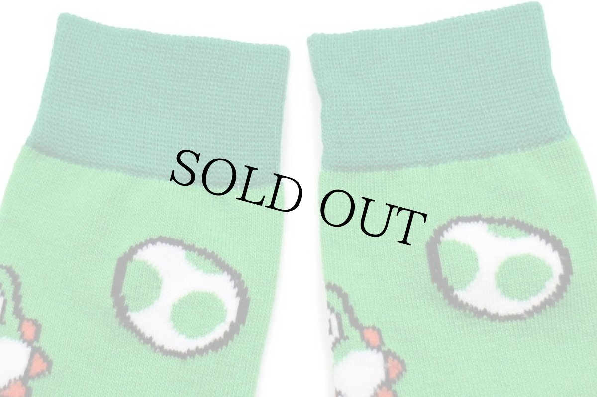 画像2: 未使用★Nintendo ヨッシー たまご ソックス グリーン★靴下 (2)