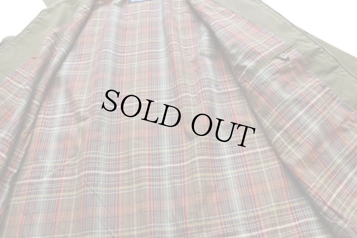 画像5: 00s ポロ ラルフローレン ワンポイント チンスト付き マドラスチェックライナー コットンジャケット オリーブ M (5)