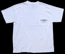 画像2: 90s CAMEL PRO キャメル Sacramento '92 ダートトラック レース 両面プリント ポケットTシャツ 白 (2)