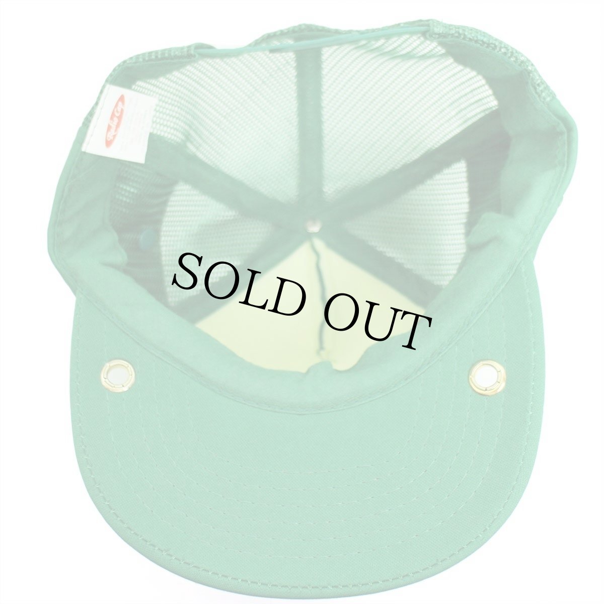 画像7: 90s allez LesElephants FIF エレファント サッカーボール パッチ付き メッシュキャップ 緑 (7)