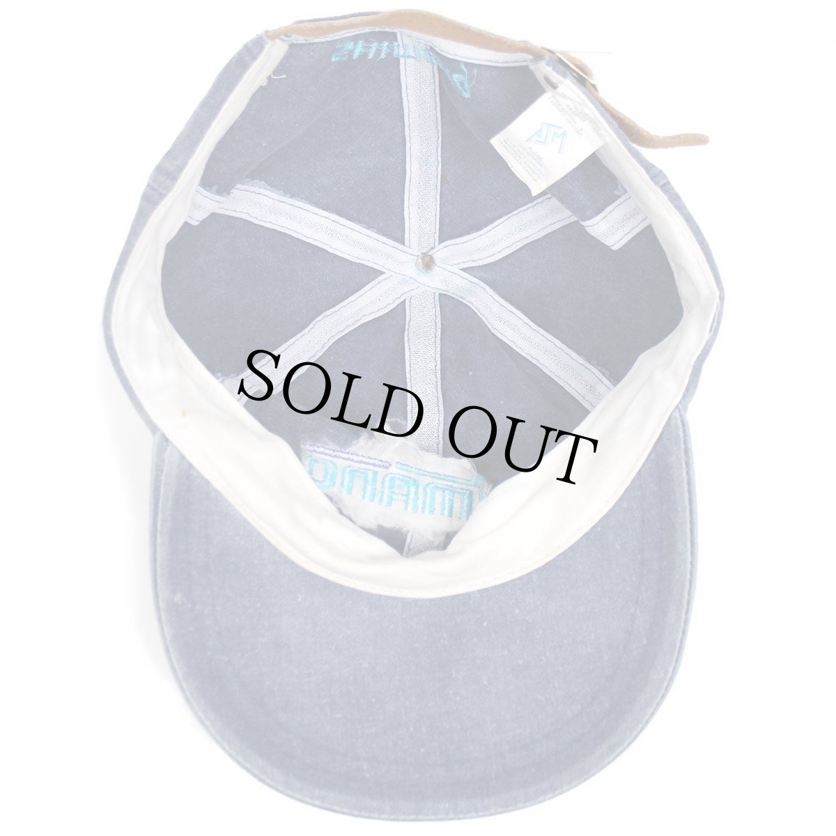 画像7: 00s SHIMANOシマノ ロゴ刺繍 コットンキャップ 薄紺 (7)