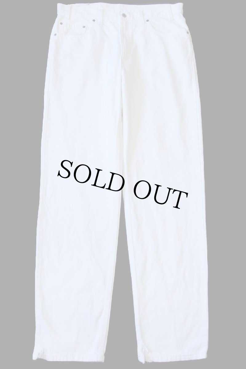 画像3: 90s USA製 Levi'sリーバイス 550 ホワイト デニムパンツ w36 L34 (3)