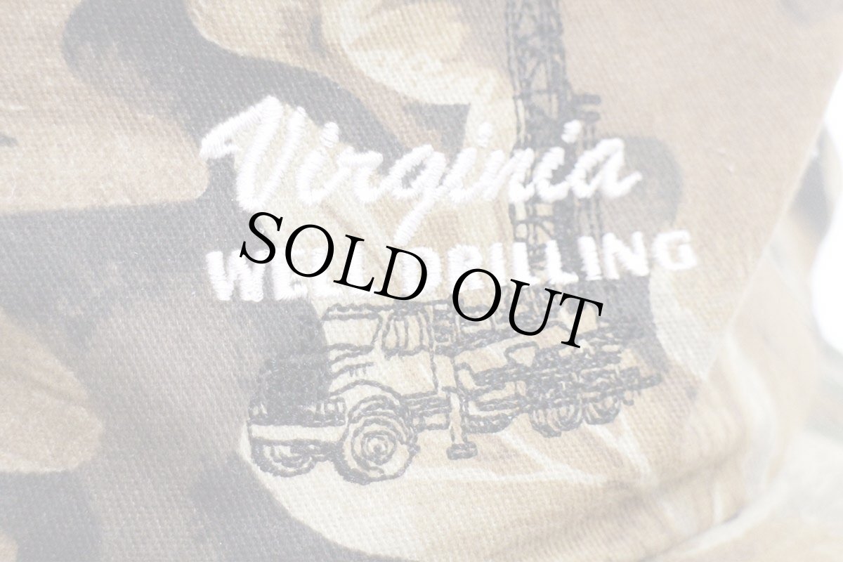 画像5: デッドストック★90s USA製 ADVANTAGE Virginia WELL DRILLING トラック 刺繍 リアルツリーカモ コットンキャップ (5)