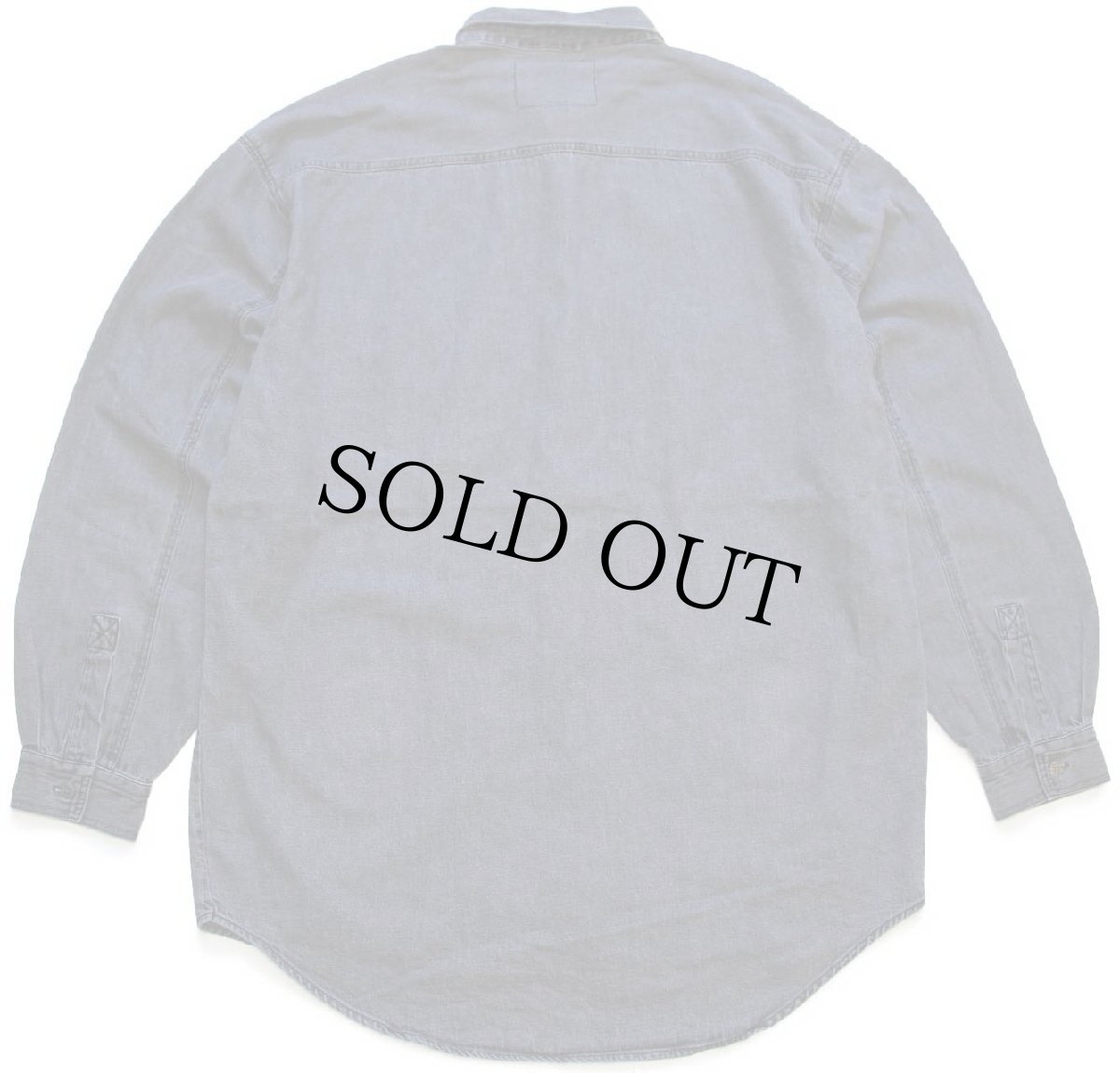 画像2: 90s Levi'sリーバイス 先染め ブラック デニムシャツ L (2)