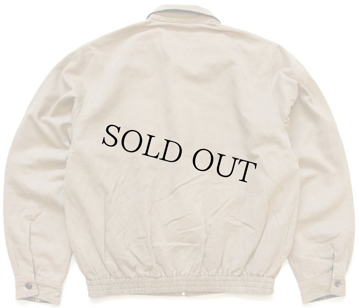 画像2: 90s ポルトガル製 ポロ ラルフローレン ワンポイント チンスト付き タータンチェックライナー コットンジャケット カーキ (2)