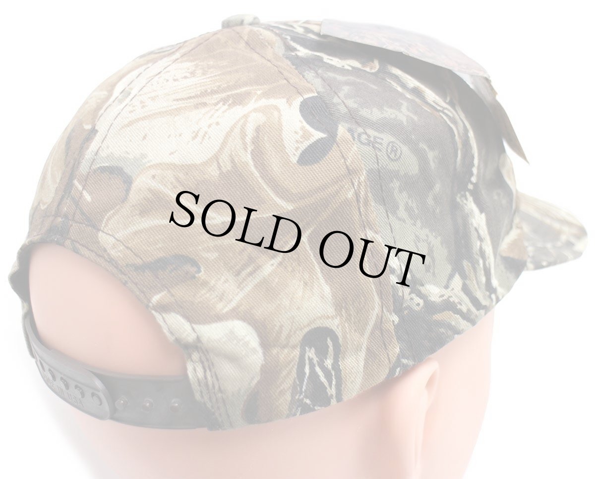 画像2: デッドストック★90s USA製 ADVANTAGE apac HARRISON DIVISION刺繍 リアルツリーカモ コットンキャップ (2)