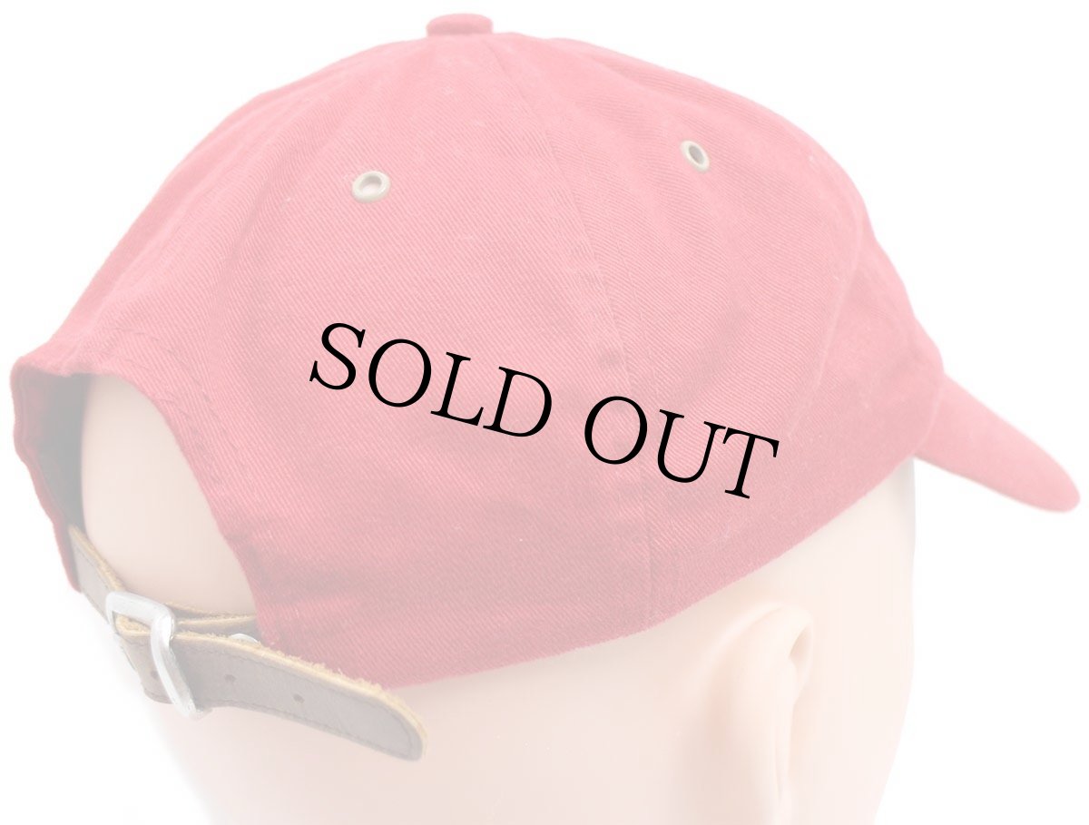 画像2: Levi'sリーバイス ロゴ刺繍 コットンキャップ 赤 (2)