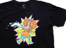 画像1: The Simpsons シンプソンズ TREEHOUSE OF HORROR バート コットンTシャツ 黒 XL (1)