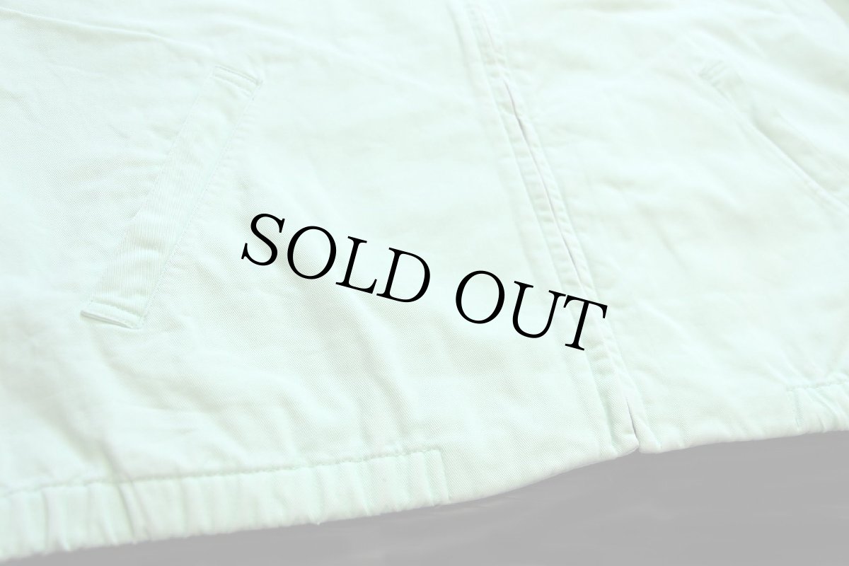 画像5: 80s USA製 ポロ ラルフローレン ワンポイント チンスト付き コットンジャケット パステルカラー ライトグリーン M (5)