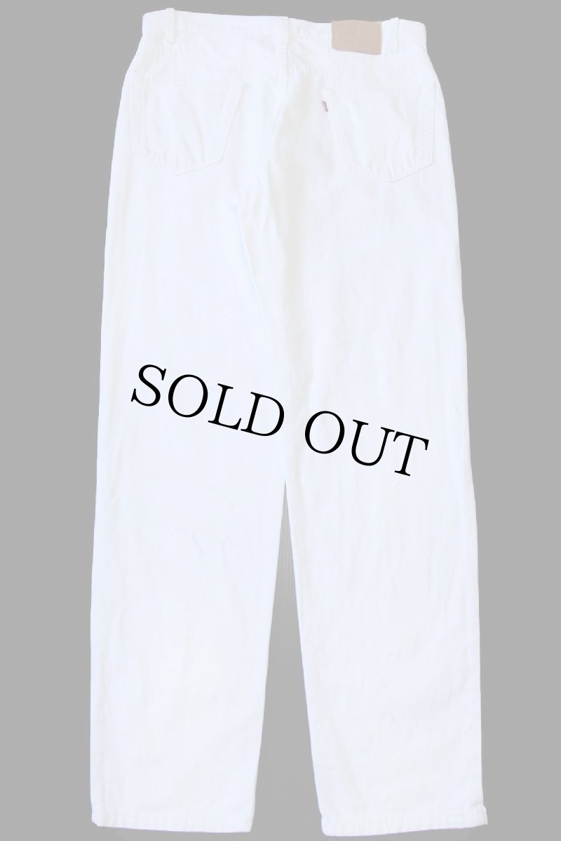 画像2: 90s USA製 Levi'sリーバイス 550 ホワイト デニムパンツ w36 L34 (2)