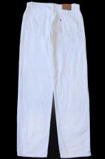 画像2: 90s USA製 Levi'sリーバイス 550 ホワイト デニムパンツ w36 L34 (2)