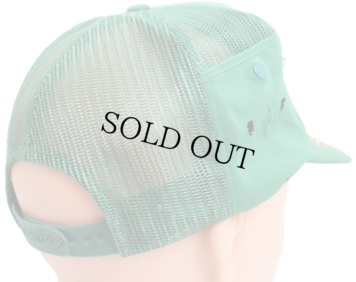 画像2: 90s allez LesElephants FIF エレファント サッカーボール パッチ付き メッシュキャップ 緑 (2)