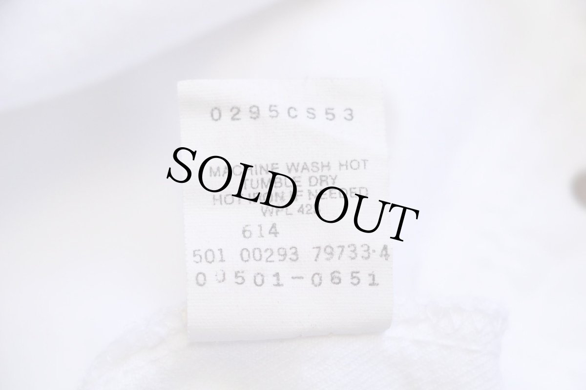 画像7: 90s USA製 Levi'sリーバイス 501 ホワイト デニムパンツ w36 L32 (7)