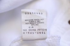 画像7: 90s USA製 Levi'sリーバイス 501 ホワイト デニムパンツ w36 L32 (7)