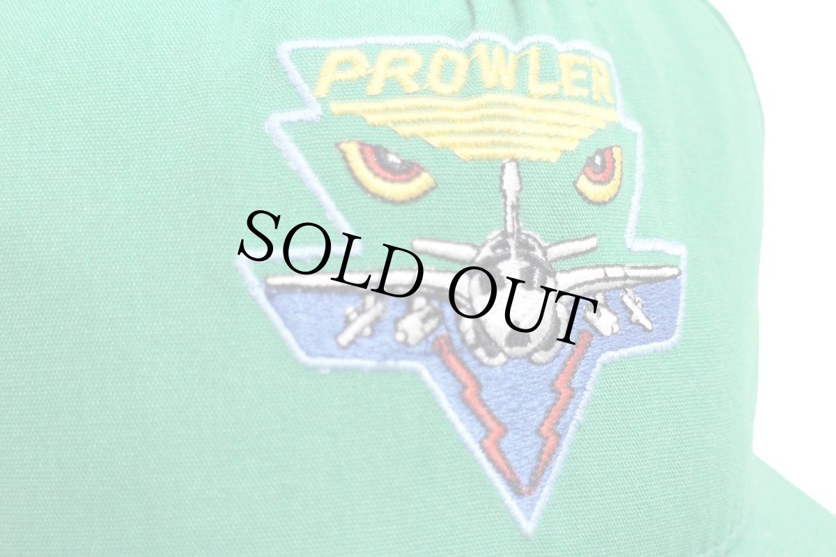 画像5: 80s USA製 USMC EA-6 PROWLER 戦闘機 刺繍 コットンキャップ 緑 L (5)