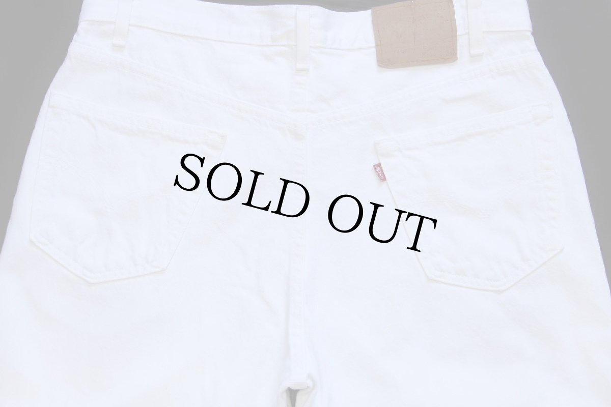 画像5: 90s USA製 Levi'sリーバイス 550 ホワイト デニムパンツ w36 L34 (5)