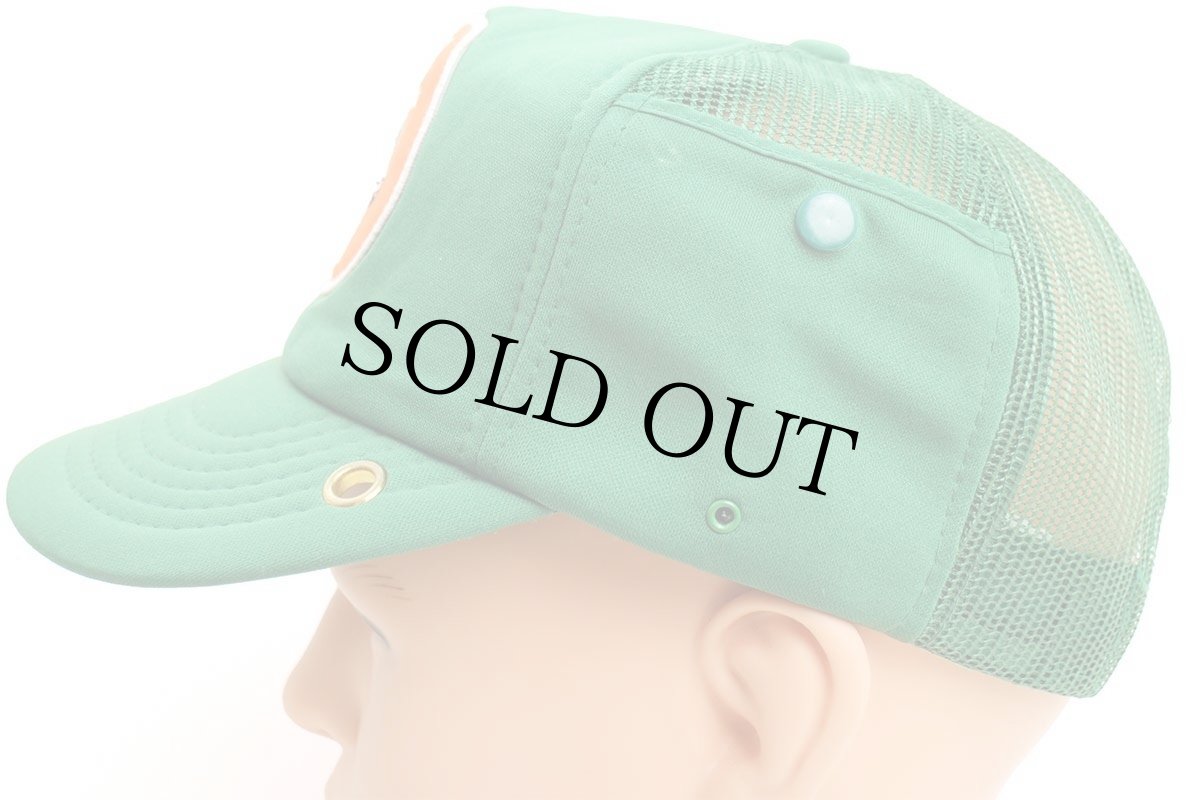 画像3: 90s allez LesElephants FIF エレファント サッカーボール パッチ付き メッシュキャップ 緑 (3)