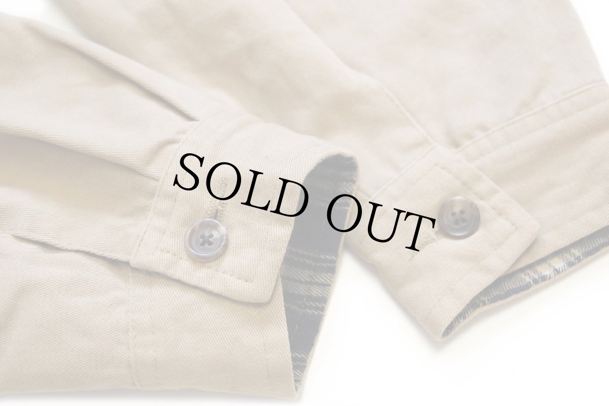 画像6: 90s ポルトガル製 ポロ ラルフローレン ワンポイント チンスト付き タータンチェックライナー コットンジャケット カーキ (6)