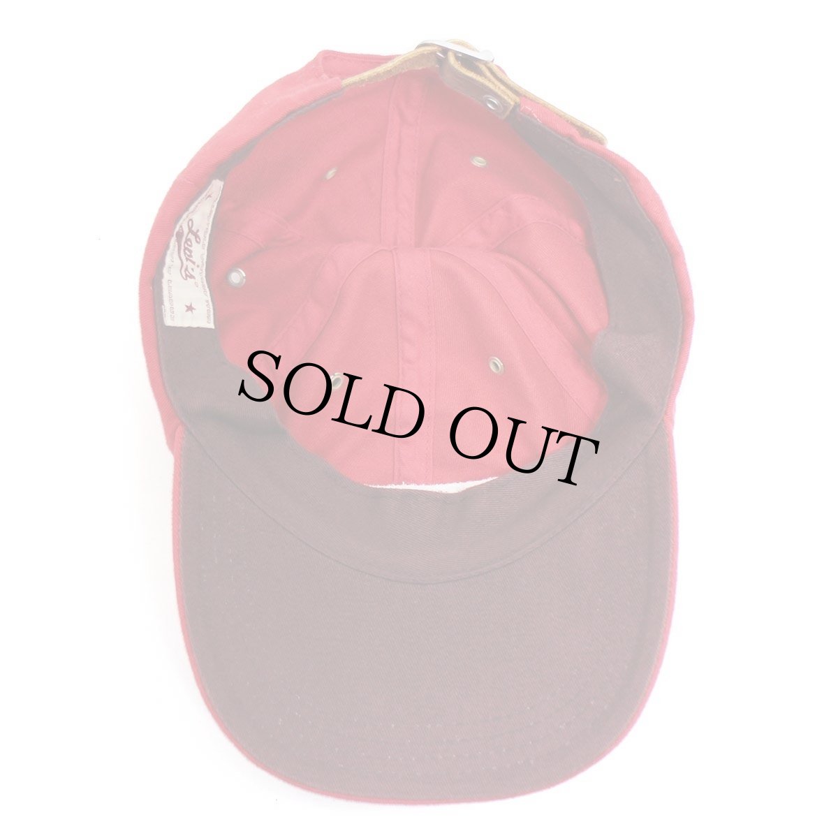 画像8: Levi'sリーバイス ロゴ刺繍 コットンキャップ 赤 (8)