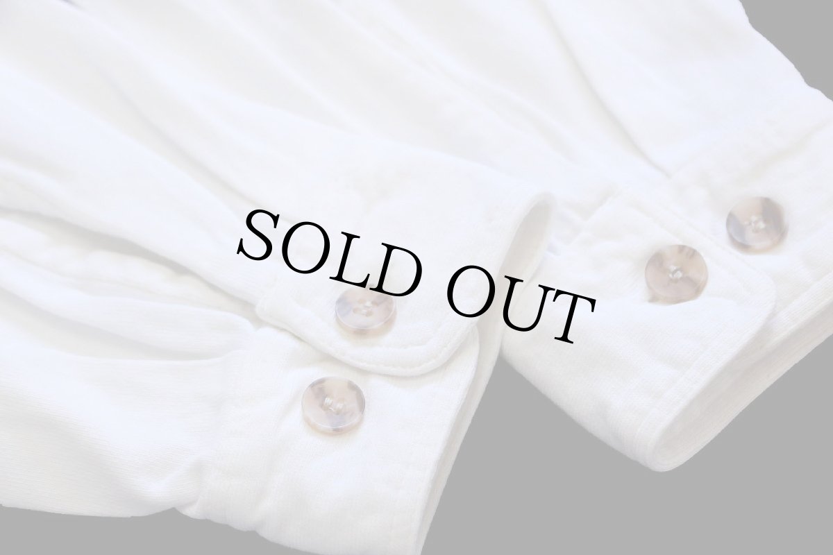 画像6: 90s EddieBauerエディーバウアー プルオーバー コットンシャツ 生成り L (6)