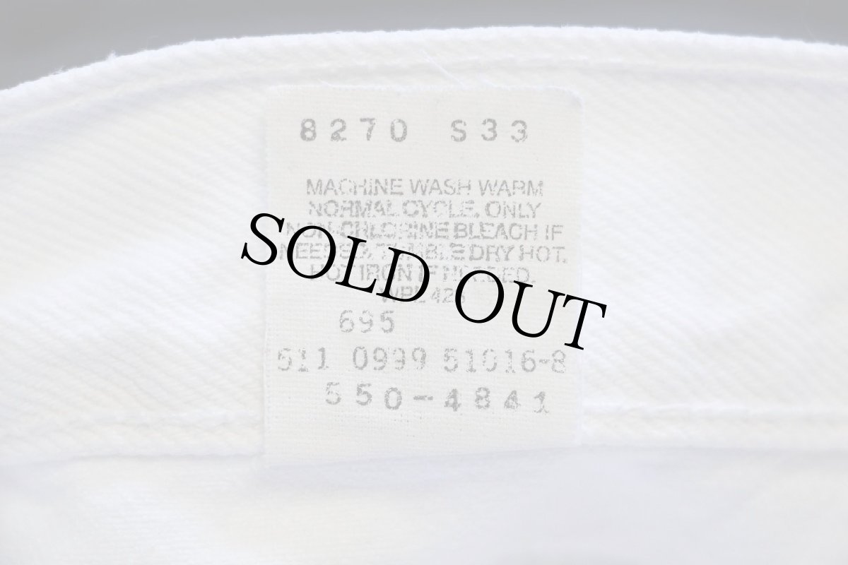 画像7: 90s USA製 Levi'sリーバイス 550 ホワイト デニムパンツ w36 L34 (7)