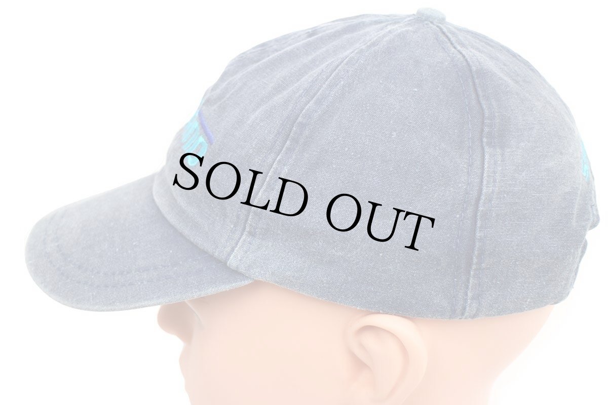 画像3: 00s SHIMANOシマノ ロゴ刺繍 コットンキャップ 薄紺 (3)