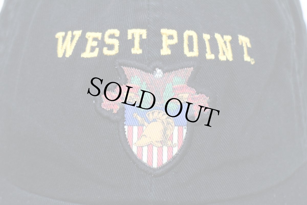 画像5: USMA WEST POINT 刺繍&アップリケ コットンキャップ 黒★U.S.ARMY (5)