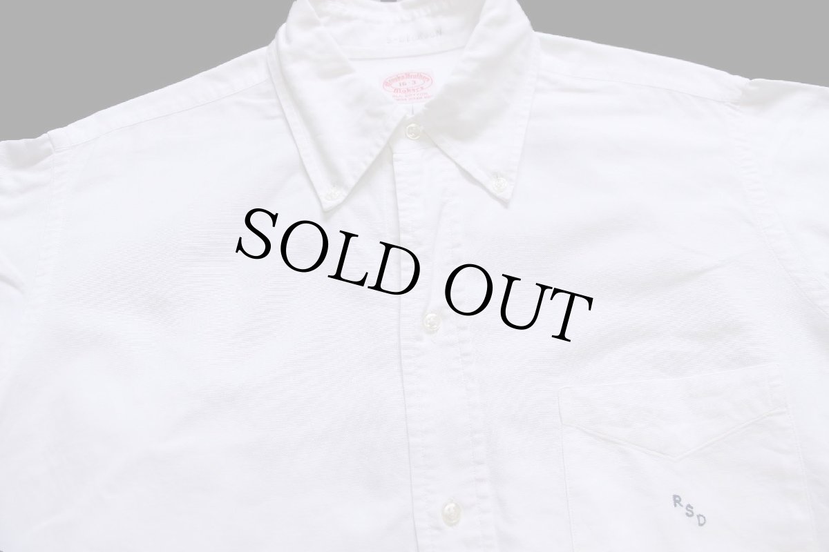 画像3: 60s Brooks Brothersブルックスブラザーズ Makers 6ボタン ボタンダウン オックスフォード コットンシャツ 白 16-3 (3)