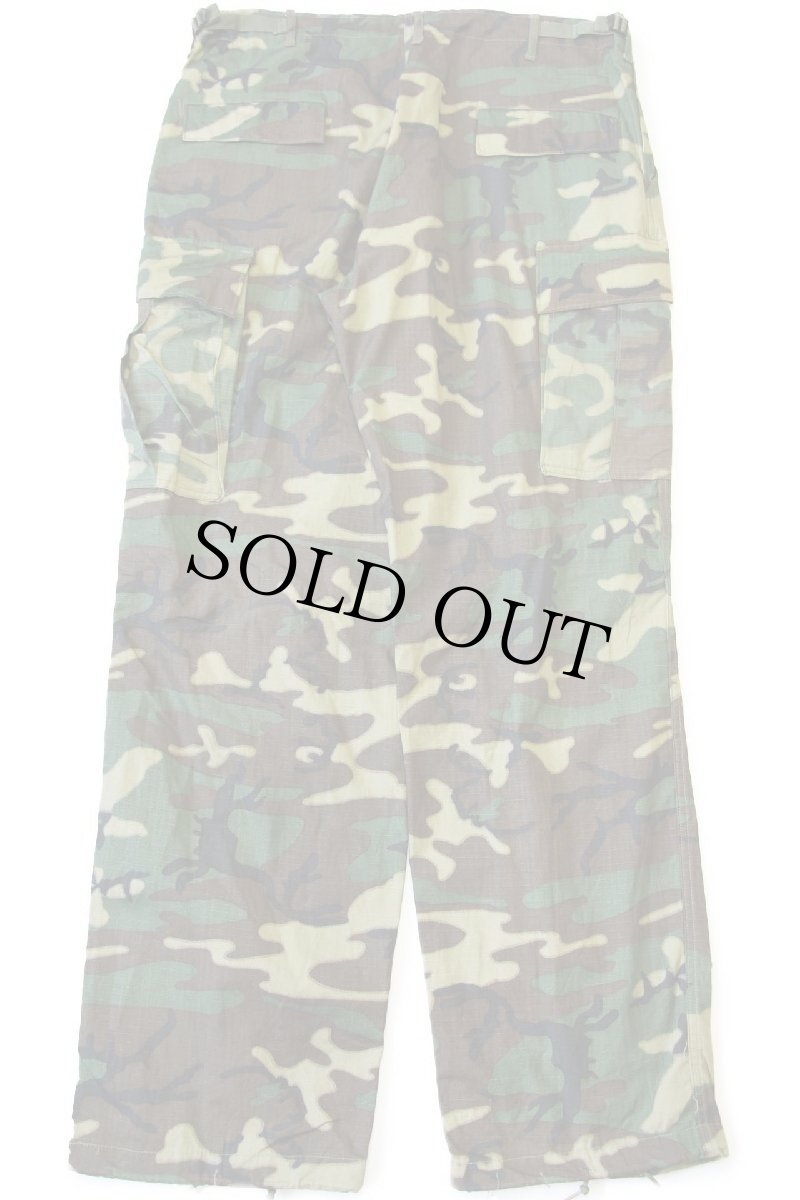 画像3: デッドストック★70s 米軍 U.S.ARMY ERDL ブラウンリーフカモ ジャングルファティーグパンツ L-L (3)