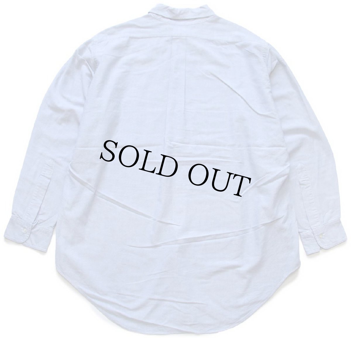 画像2: 60s Brooks Brothersブルックスブラザーズ Makers 6ボタン ボタンダウン オックスフォード コットンシャツ サックス 17-3 (2)