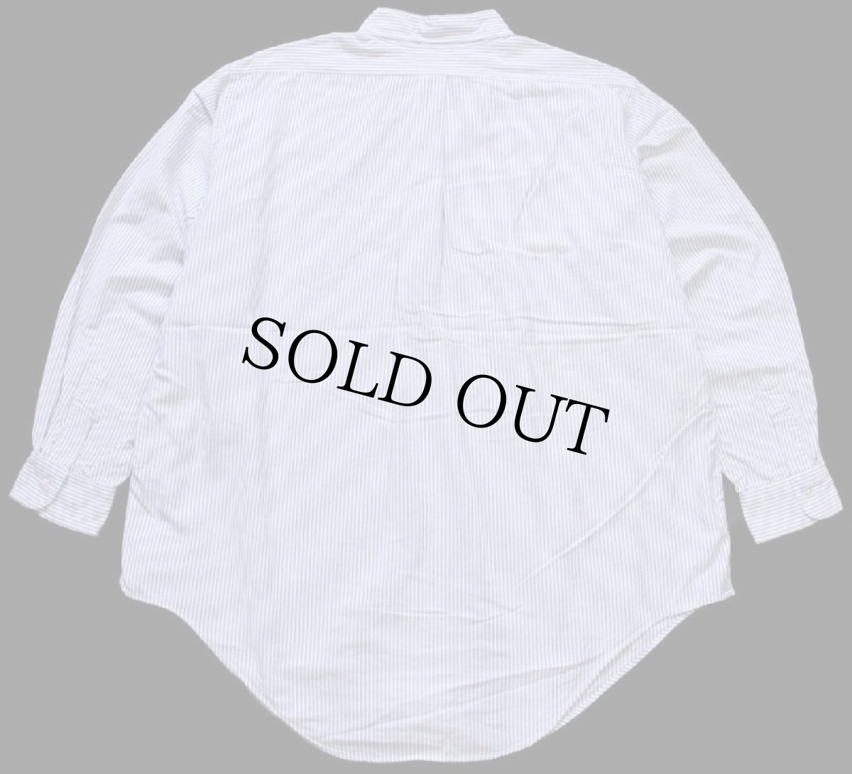 画像2: 70s USA製 Brooks Brothersブルックスブラザーズ Makers 6ボタン ストライプ ボタンダウン オックスフォード コットンシャツ 17.5★B (2)