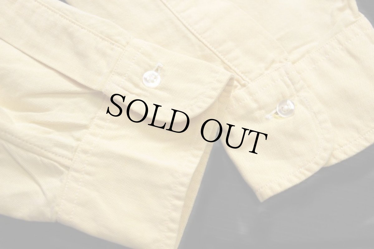 画像5: 60s Brooks Brothersブルックスブラザーズ Makers 6ボタン ボタンダウン オックスフォード コットンシャツ 黄 16-3 (5)