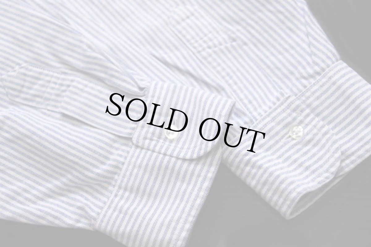 画像6: 70s USA製 Brooks Brothersブルックスブラザーズ Makers 6ボタン ストライプ ボタンダウン オックスフォード コットンシャツ 17.5★B (6)