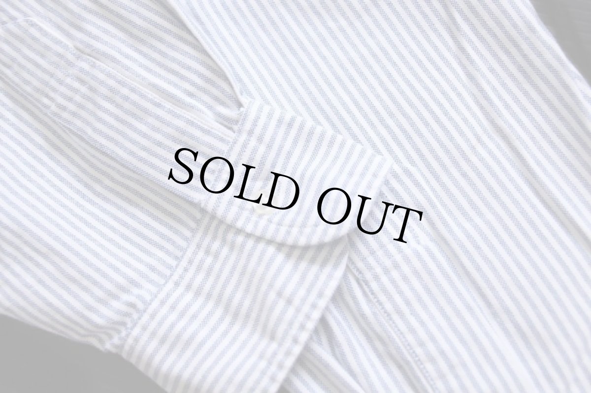 画像6: 70s USA製 Brooks Brothersブルックスブラザーズ Makers 6ボタン ストライプ ボタンダウン オックスフォード コットンシャツ 17.5★A (6)